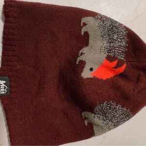 REI  Brown Hedgehog Kids Hat